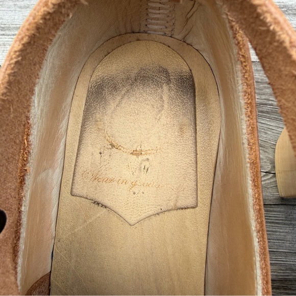 No.6 Palomino Leather Strap Clogs Alder Wood Heel EU 40 US 9 - Picture 11 of 12